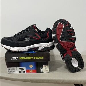 Men’s Sketchers Sport Stamina Cutback memory foam 10W wide fit sneakers